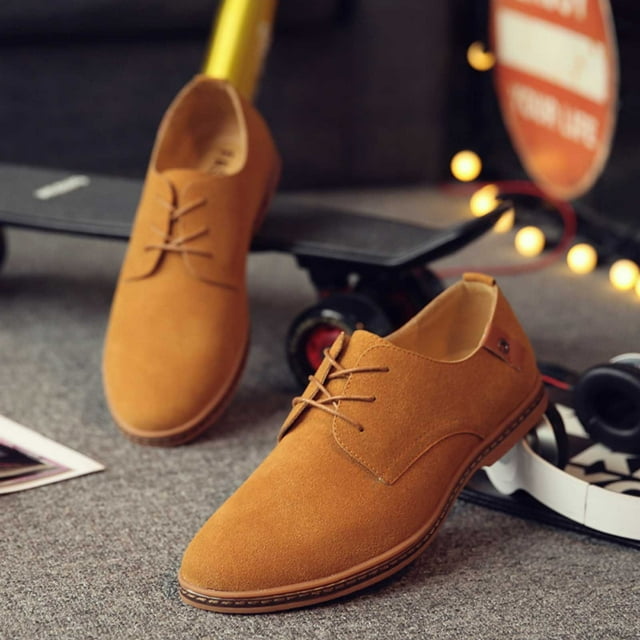 PEONAVET Chaussures Habillées pour Homme Chaussures Oxford Formelles Derby Classiques à Lacets - Été