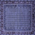 thumbnail image 1 of Ahgly Company Machine Washable Indoor Square Oriental Blue Industrial Area Rugs, 8' Square, 1 of 4