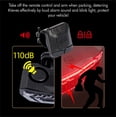 thumbnail image 5 of Smart Bike Tail Light with Turn Signals, Bike Horn Bike Alarm, Automatic Brake Light with Remote, USB Rechargeable Bike Rear Light, Safety Warning Cycling Light Fits on Any Road Bicycle, 5 of 9