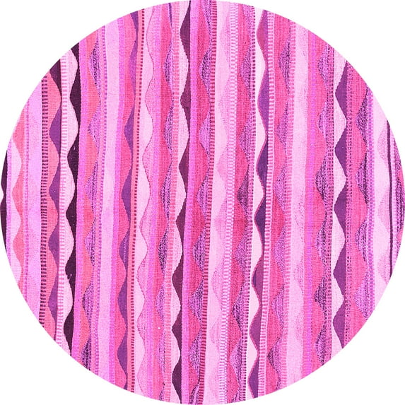 Ahgly Company Indoor Round Southwestern Pink Country Area Rugs, 6' Round