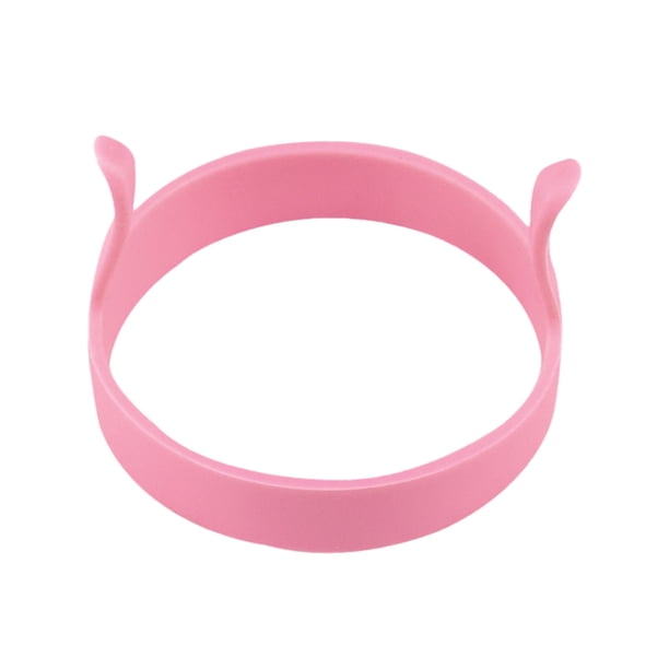 Anillo de silicona para freír huevos - antiadherente, doble asa, resistente al calor, fácil de limpiar - para huevos fritos/panqueques