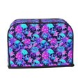 thumbnail image 2 of Sikiie Flower Happy Skull Toaster Covers 2 Slice Dustproof Toaster Cover Bread Machine Cover, Dustproof Cover - 11.4" x 7.5" x 7.9", 2 of 7
