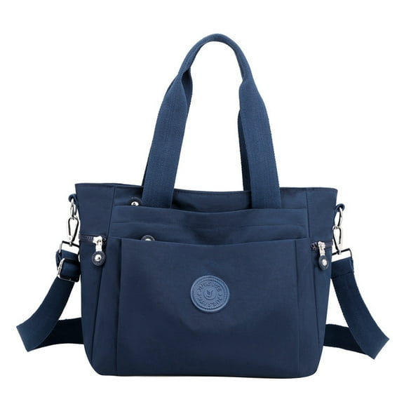 Lightweight Nylon Travel Shoulder Bag for Women and Men Durable Sport Carryall with Multiple Pockets