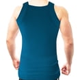 thumbnail image 2 of Different Touch 2 Pack Assorted Colors G-unit Tank Tops Square Cut Muscle Rib for Men, 2 of 4