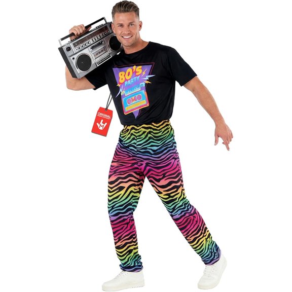Morph 80S Party Dude Men Halloween Costume for Mens Multicolored XX-Large