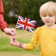 thumbnail image 3 of Pompotops UK Flag Face Stickers UK Mini Hand Flag For Event Sports Match UK Hand Held Flags Clearance, 3 of 8