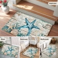 thumbnail image 6 of Vintage Starfish Area&nbsp;Rug 2x3ft Ocean Coral Anchor Shell Non-Slip&nbsp;Washable Square&nbsp;Rugs Soft Felt Indoor Floor Mat for Bedroom Kitchen Living Room Bathroom, 6 of 9