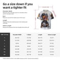 thumbnail image 5 of Lsque Puppy Sits In Bathtub print Men's Cuban Collar Short Sleeve Shirt Summer Beachwear Casual Button Down Fashionable Vacation Leisure Shirt-3X-Large, 5 of 7