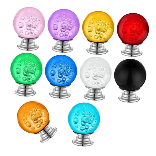 simhoa 10 Pieces Cabinet Knobs 30mm Smooth Drawer Pulls for Kitchen Bookcase Closet