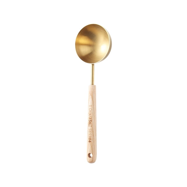 A1 25Ml Large Golden Measuring Spoon Professional Baking Tool For Flour Sugar Bulk Ingredients #R0Iwn