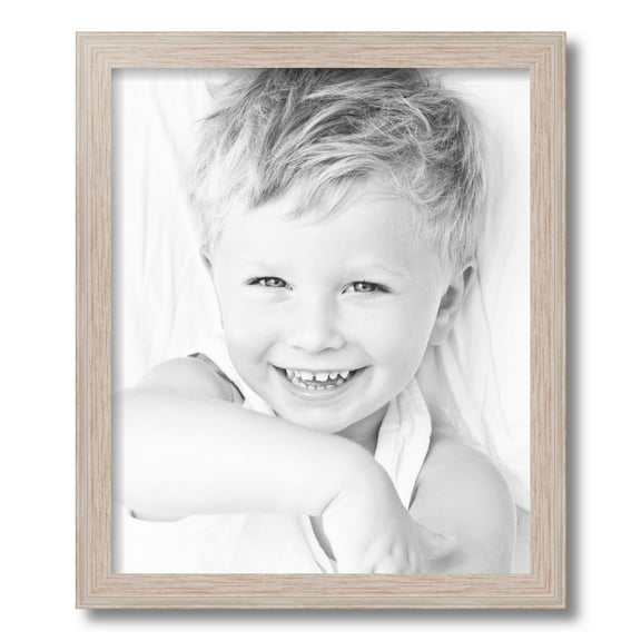 ArtToFrames 15x18 Inch Contrast White Picture Frame, This White Wood Poster Frame is Great for Your Art or Photos, Comes with Regular Glass (4931)