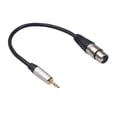 thumbnail image 1 of Conector de 3,5 mm a XLR Cable hembra Macho a hembra Cable de audio Micrófonos Altavoces Consolas de sonido Amplificador Methold  EL0154-00, 1 of 2