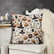thumbnail image 2 of Funda de almohada de Halloween con diseño divertido y decorativo de felpa corta de 18 x 18 pulgadas, cojín para sofá cama de 18 x 18 pulgadas, 2 of 5
