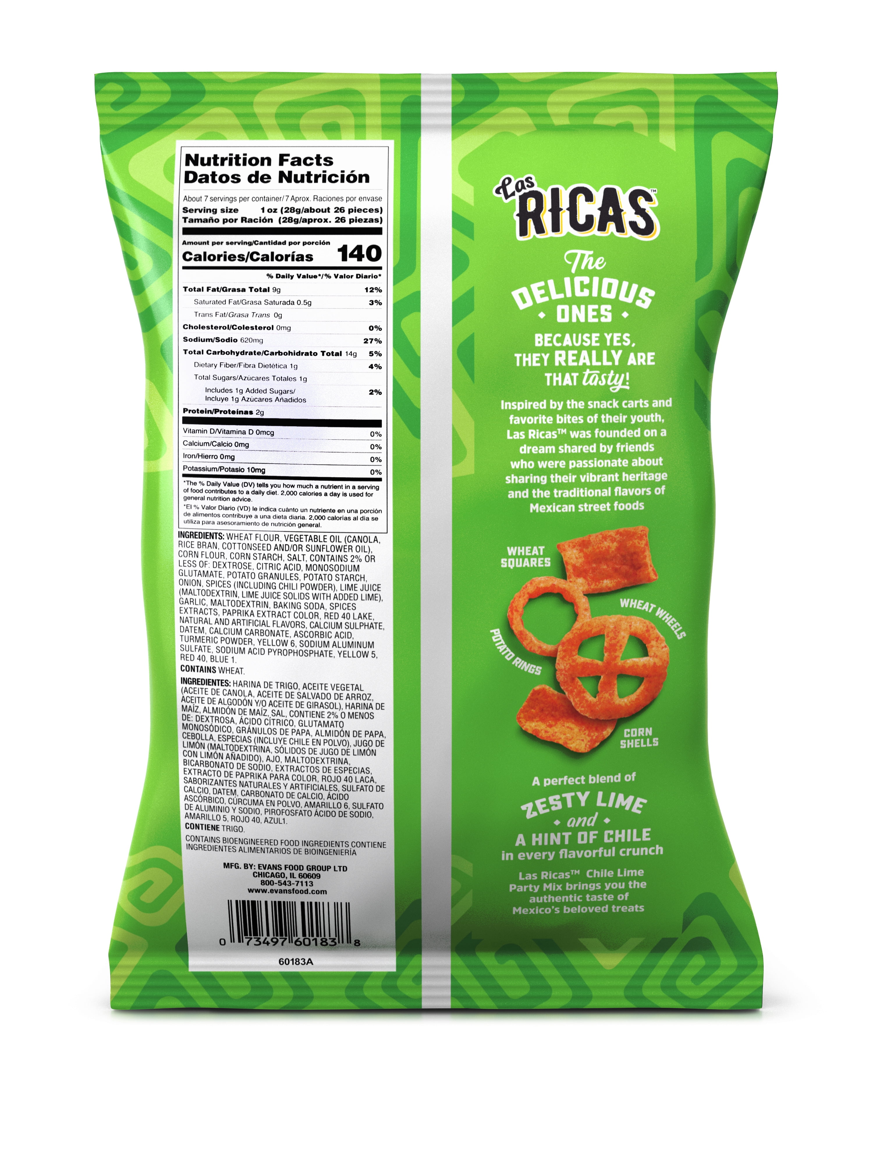 (6 pack) Las Ricas Chile Lime Party Mix