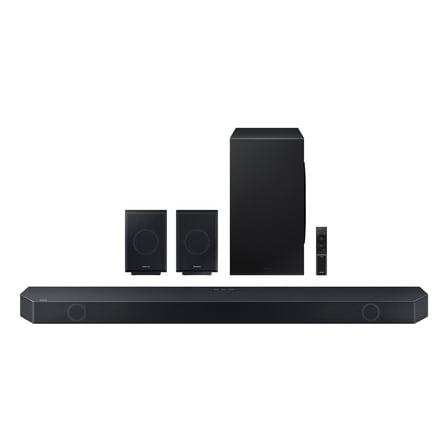 SAMSUNG Q-Series 11.1.4ch Wireless Dolby Atmos Soundbar   Rear Speakers w/ Q-Symphony HW-Q990C/ZA