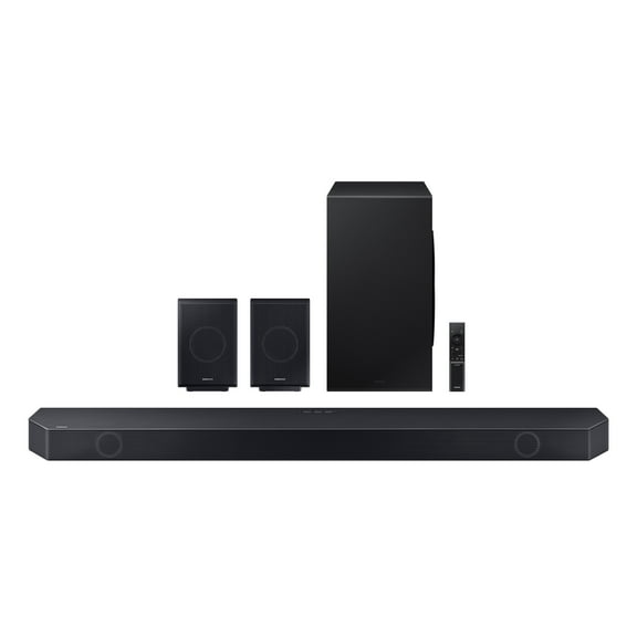 SAMSUNG Q-Series 11.1.4ch Wireless Dolby Atmos Soundbar   Rear Speakers w/ Q-Symphony HW-Q990C/ZA
