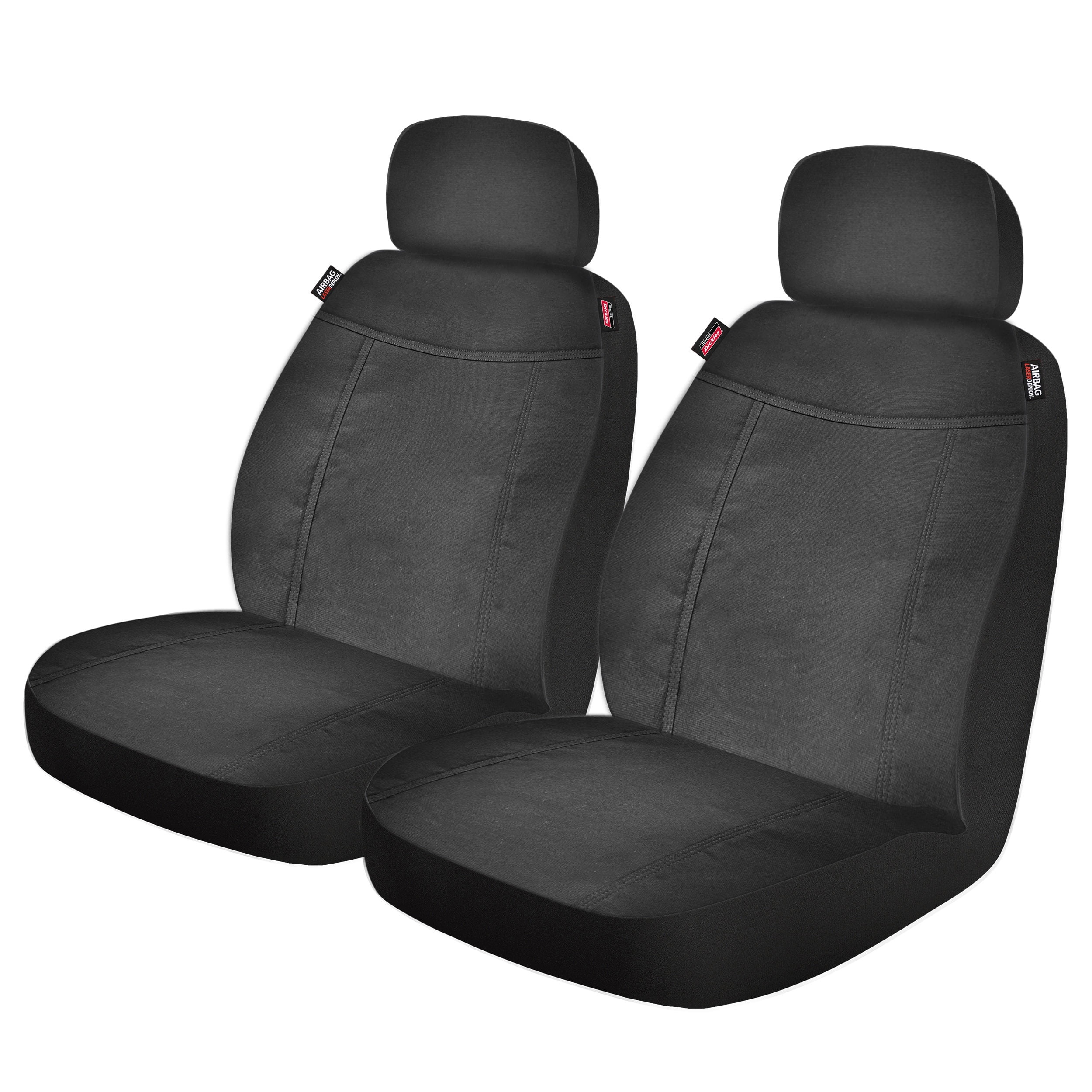 Genuine Dickies 2 Piece Westport Low Back Car Seat Covers Black, 40209WDI