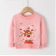 thumbnail image 3 of Suéter navideño 2024 con cuello redondo y estampado de ciervos, novedoso suéter navideño feo, chaqueta de punto de manga larga unisex para niños y niñas, 3 of 5