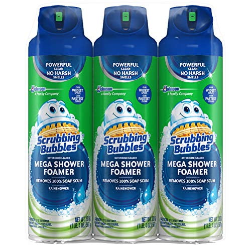 Scrubbing Bubbles Mega Shower Foamer Bathroom Cleaner 20 Ounce (Pack of 3)
