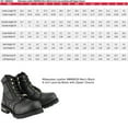 thumbnail image 3 of Milwaukee Leather Men's Black Leather 6-inch Lace-Up Motorcycle Biker Rider Boots w/ Zipper Closure MBM9050 13, 3 of 10