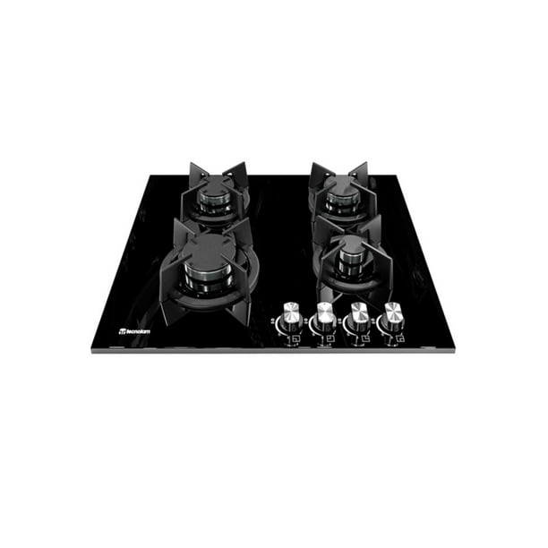 Parrilla de gas Tecnolam Bu604hf.ne empotrable cristal templado eléctrica 60 cm Tecnolam BU604HF.NE, empotrable vidrio templado gas