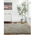 thumbnail image 2 of Loloi II Mila Shag Solid Taupe Area Rug, 2 of 5