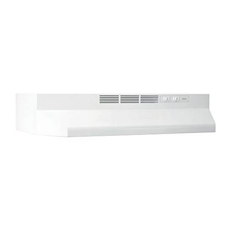 

Broan-NuTone 413001 Non-Ducted Ductless Range Hood with Lights Exhaust Fan for Under Cabinet 30-Inch White