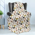 thumbnail image 4 of Mushroom Soft Flannel Fleece Blanket, Realistic Style Various Kinds of Fresh Toadstools Truffles Natural Lifestyle Cook, Cozy Plush for Indoor and Outdoor Use, 60" x 80", Multicolor, by Ambesonne, 4 of 5