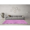 thumbnail image 3 of Ahgly Company Indoor Round Abstract Purple Modern Area Rugs, 3' Round, 3 of 4