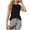 Black, variant on Women's Solid Color Loose Knit Sleeveless Crew Neck Shirt Stretch Vest T Shirt All Bodysuit Women Women Tops Workout 1xl Tops for Women Shirt with Strings 3x Blouses Women Womens Training
