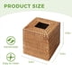 thumbnail image 4 of 2X para Caja de Pañuelos de Ratán, Soporte de Mimbre Cuadrado Tejido A Mano para Pañuelos Faciales, para Baño, Sala de Estar, Porta Pañuelos, 4 of 5