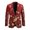 Golden Heart Print, variant on Polyester Men's Blazer for Formal Summer, Lightweight Single-Breasted Mens Blazer Jackets, Lucky Music Print