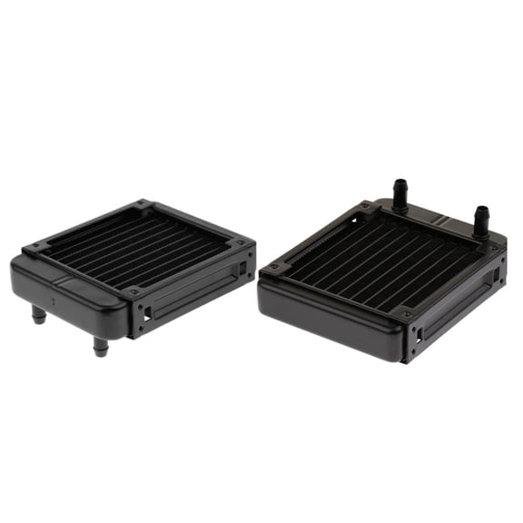 Pitycbo 2 Pack of PC Radiator Water Cooling Row for CPU Heatsink 120mm 10 Pipe G1/4''