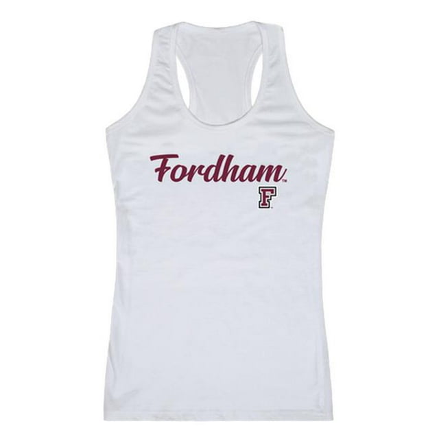 W Republic 557-305-WHT-04 Débardeur Script Fordham Rams pour Femmes, Blanc - Extra Large