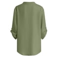 thumbnail image 6 of QGJZVUNL Business Casual Outfits for Women V Neck Shirts with Chest Pockets Dressy Wotk Tops Size S, 6 of 8