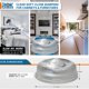 thumbnail image 3 of Paquete de 100 topes para puertas y cajones de cierre suave para muebles, almohadillas autoadhesivas transparentes de 1/2 "(12,7 Mm) de diámetro Scb01-100, 3 of 5