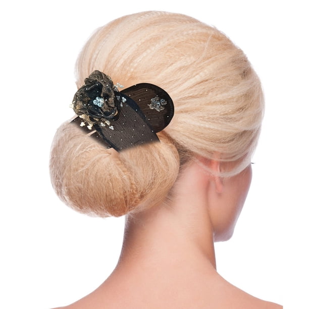 Cabeza de pelo con lazo perezoso Artefactos para el cabello en espiral Clip para la cabeza Flor Capullo de pelo Adornos para el cabello Retención del cabello Tarjeta para el cabello Emisión femenina