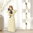 thumbnail image 3 of Lnrkai Black Cat Memorial Statue, Home Decor Angel Figurines Cat Loss Sympathy Gift, Hand-Painted Remembrance Sculpture for Grieving Pet Owners, 3 of 7
