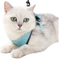 thumbnail image 5 of Cat Harness - Ultralight Cat Harness and Leash Set Leak Proof Adjustable Kitten Harness for Puppy Rabbit Ferret （green ， S）, 5 of 5