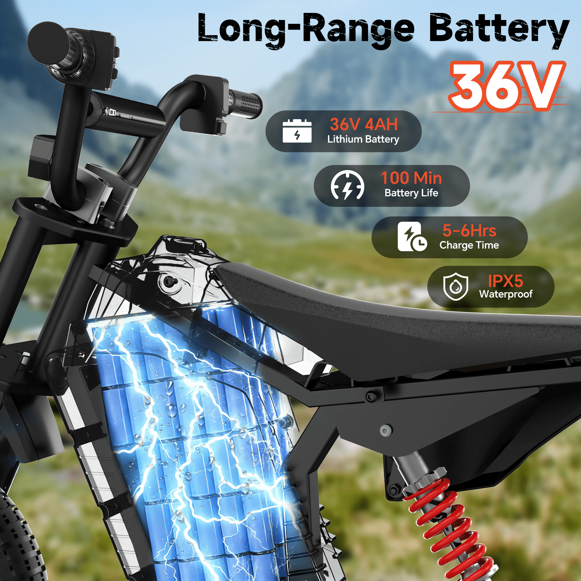 East doll 36V Electric Dirt Bike for Kids, Peak 700W Kids Electric Dirt Bikes, Electric Kids Dirt Bike for Boys Girls Aged 4-8Y, 3-Speed, Max 15.5 Mph, 13.7 Miles Long Range, 3 Light Modes, Blue