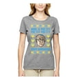 thumbnail image 2 of Wild Bobby, Have a Pretty Pretty Pretty Good Hanukkah Curb Larry, Hanukkah, Women Graphic Tee, Heather Grey, Small, 2 of 4
