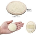 thumbnail image 4 of 10 Pcs Exfoliating Facial Loofah Scrubbers Natural Face Exfoliator Pad Cleanser Sponges Reusable 100% Natural Loofah Sponge Manual Facial Cleansing Scrubber Handheld Pad for Men and Women, 4 of 5