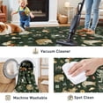 thumbnail image 3 of BERTHMEER 5'x7' Area Rugs for Living Room Dark Green Cat Pattern Rugs for Bedroom Modern Kitchen Non Slip Washable Contemporary Floral Carpets Home Office Dorm Dining Room Throw Rugs, 3 of 9