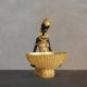 thumbnail image 4 of Estatua de mujer tribal africana, regalo de inauguración de la casa, decoración retro, figura de mujer africana Estilo C, 4 of 6