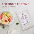 thumbnail image 6 of Soeos Lychee Flavored Coconut Jelly Strips, 2.2 lbs (1 Kg) – Sweet & Chewy Tropical Snack, Ready-to-Eat Dessert Topping for Drinks, Bubble Tea, and Ice Cream, 6 of 8