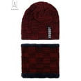 thumbnail image 3 of Gustave 2-Pieces Winter Beanie Hat Scarf Set Warm Knit Hat Thick Knit Skull Cap for Men Women Christmas New Year Gift "Red", 3 of 8