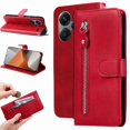 thumbnail image 1 of Estuche de Cuero PU con Cierre para Xiaomi Redmi Note 13 Pro Plus 5G , Funda Protectora con Billetera y Correa, 1 of 6