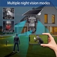 thumbnail image 3 of Cámara De Seguridad Solar 4G Para Exteriores, Lente Triple De 2MP, Detección De Movimiento AI, Cámara De Seguridad PTZ De Conversación Bidireccional IP66 Para El Hogar,, 3 of 7