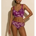 thumbnail image 3 of Cosabella Savona High Waist Brief Panty (SAVON0562),Small,Swiss Beet/White, 3 of 4