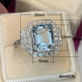 thumbnail image 2 of K-KED Gorgeous 925 Silver Rings Women Delicate Jewelry Cubic Zirconia Wedding Ring Size 6-10-#7-8, 2 of 6